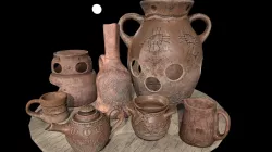 Ancient clay pots High quality  Low-poly 3D model