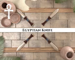 Ancient Egyptian Knife Low-poly 3D model