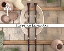 Ancient Egyptian Long Axe Low-poly 3D model