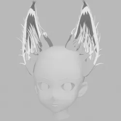 Anime Fox Ears Low-poly 3D model