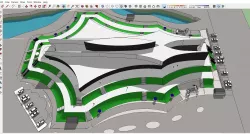 Architecture Project 171 - Museum - skp dwg jpg 3D model