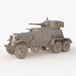BA 6 Armored Car Clay Vray  3D model