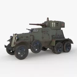 BA 6 Armored Car  Vray  3D model