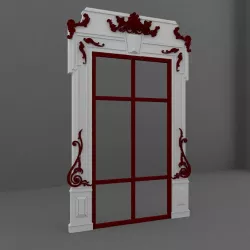 Baroque Door 3D model
