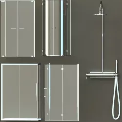 Bath enclosures set 3D model