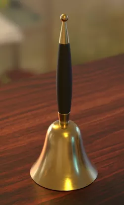 bell for calling the assistant servants 3D model 3D model