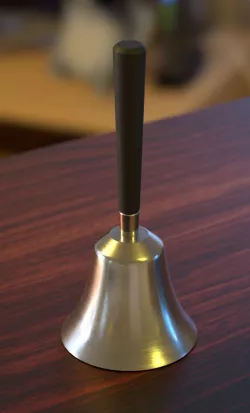 bell for calling the assistant servants 3D model 3D model