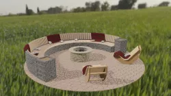 Bonfire zone 3D model