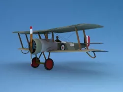 Bristol Scout Toy Plane 3D model