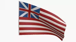 British East India Company Flag 1707-1801 Low-poly 3D model
