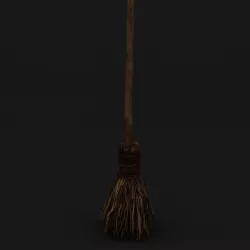 Broom 3D model
