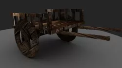 cart 3d model  Low-poly 3D model