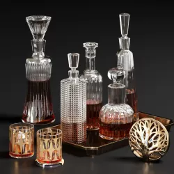 CB2 Decanters Set 3D model