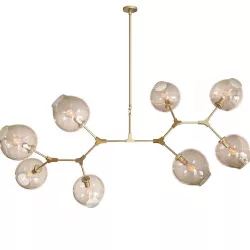 Ceiling lamp Branching Bubbles Gold 8 lights 3D model