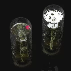 Champagne In Modern Flutes 3D model