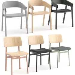  Cover chair and Loft chair by Muuto 3D model