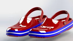 Crocs Shoe - SolidWorks 3D model