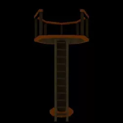 Crows Nest Low-poly 3D model
