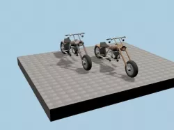CUSTOM CHOPPER 3D model