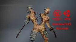 Cyber Monsters 2 Low-poly 3D model