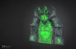 Demonic Gate of Doom Low-poly 3D model