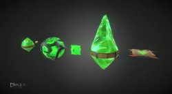 Demonic Scene Props Pack Low-poly 3D model