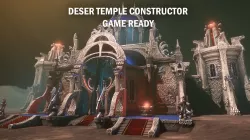 Desert temple constructor Low-poly 3D model