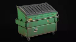 Dumpster Low-poly 3D model