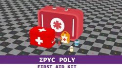 Epic Poly - First Aid Kit Pack Low-poly 3D model