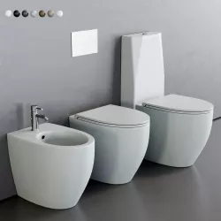 Esedra by SDR Ceramiche Bull WC Low-poly 3D model