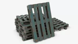 Euro Pallets Assets 02 Low-poly 3D model