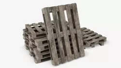 Euro Pallets Assets 03 Low-poly 3D model