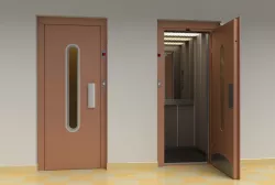European vintage elevator - round window model 3D model