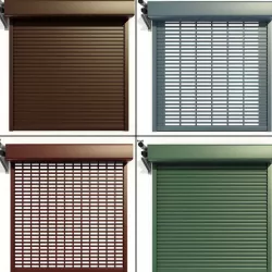 External motor Roll shutter systems 3D model