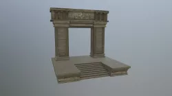 Fantasy Stone Portal Low-poly 3D model