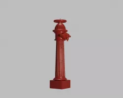Fire Hydrant 23 - Vintage Victorian Age Fireplug 3D model