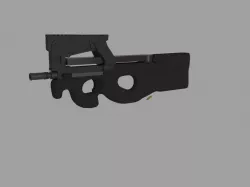 FN P90 Low-poly 3D model