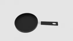 Frying Pan  Low-poly 3D model