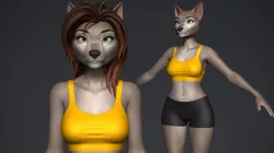 Furry Girl 3D model
