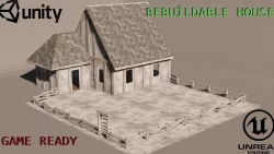 Game Ready House Low-poly 3D model