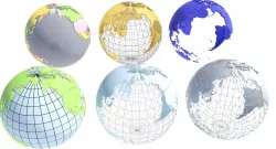 Geopolitical Globe 3D Model 3D model