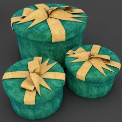 Gift box ribbon 3D model