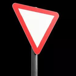 GiveWay signBoard Low-poly 3D model