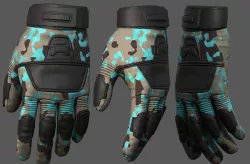 Gloves military combat protection pollution fantasy scifi cloth  Low-poly 3D model