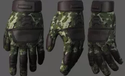 Gloves military combat soldier armor scifi fantasy 3d human  Low-poly 3D model