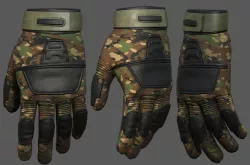 Gloves Sci-fi fantasy human protection camouflage  military  Low-poly 3D model