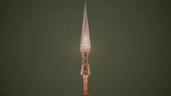 Golden Blade Low-poly 3D model