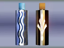 Golden Sea creative universe perfume collection 3D model