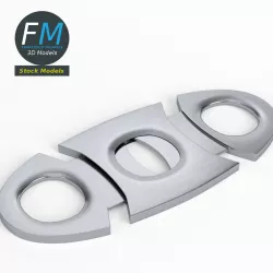 Guillotine cigar cutter 3D model