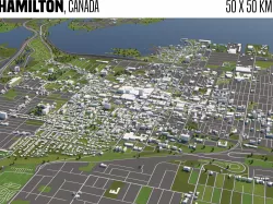 Hamilton Canada 3D model